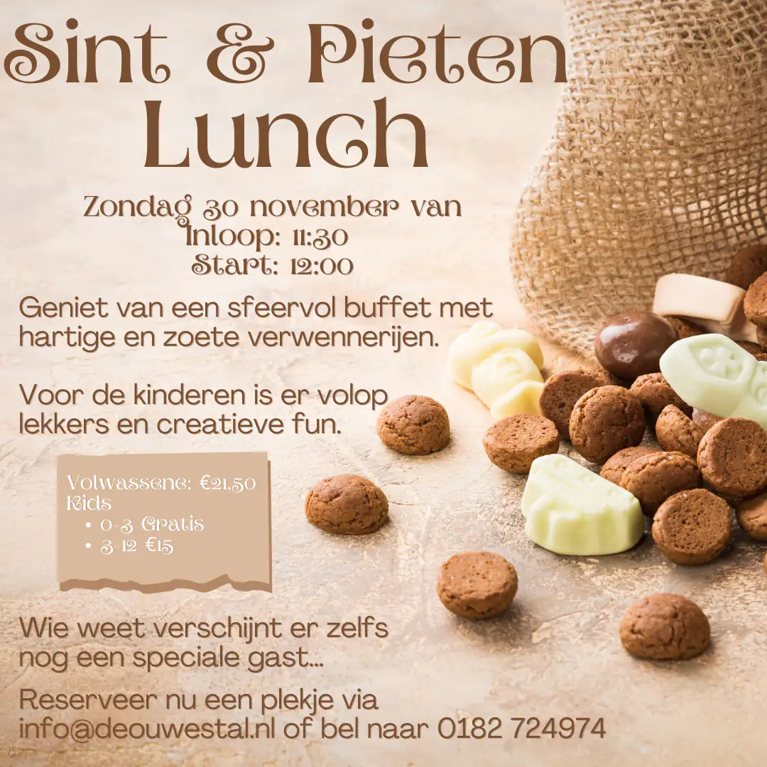 Sint & Pieten lunch | De Ouwe Stal